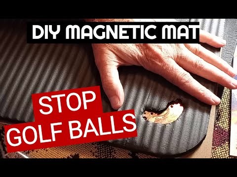 Protect Car Windows From Golf Balls with DIY Magnetic yoga mat