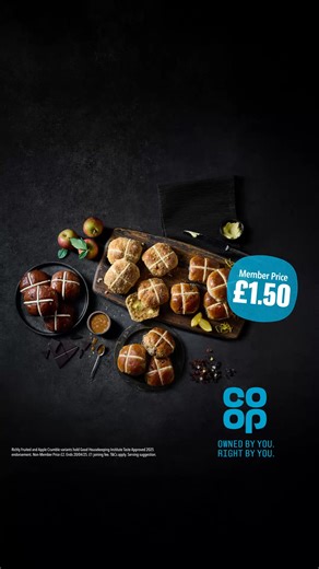 5.5K views · 45 reactions | Whatever your style, we've got the perfect Irresistible Hot Cross Bun for you this Easter. | Co-op | Facebook