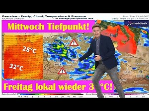 Mittwoch Tiefpunkt - Schnee auf Zugspitze! Mittelmeer rekordwarm - bald schwere Unwetter?