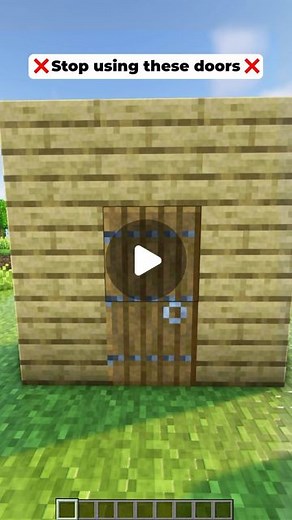 Sama Builds on Instagram: "Minecraft Invisible Door Trick 🚪 #minecraft #minecraftutorial #minecraftbuilds #minecrafthacks"