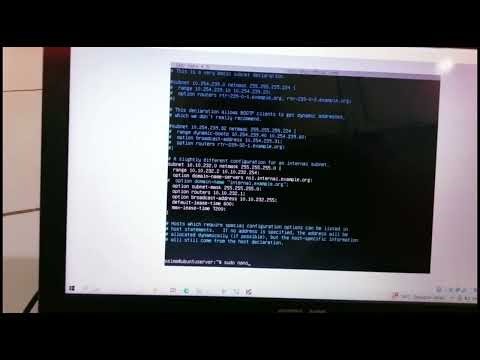 Tugas Vidio | Cara Setting dan Share DHCP Server Ubuntu ke Client