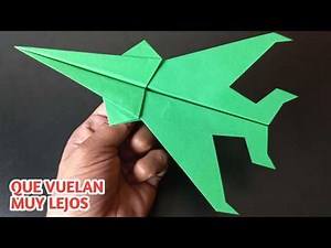 Como Hacer un Avion de Papel que Vuela Mucho y Súper Lejos | Aviones de Papel