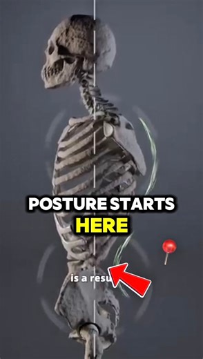 Everything in your body is connected, and your pelvis is the foundation your spine rests on. When it’s out of alignment, it can lead to lower back pain, tight hips, and even forward head posture. Restoring your pelvis to neutral is one of the most important steps in improving posture from the ground up. Here’s a great exercise I call the “Pelvic Reset Hold” to help stabilize and realign your pelvis: Lie on your back next to a wall with your feet flat against it, knees bent at 90°. Place a pillow