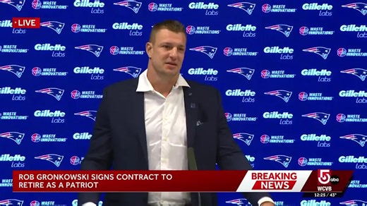 Gronkowski signs contract to retire as a Patriot