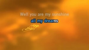 Karaoke You Are My Sunshine - Johnny Cash - CDG, MP4, KFN - Karaoke Version