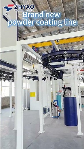 New project report| Powder coating system installation #zhyao #powdercoating