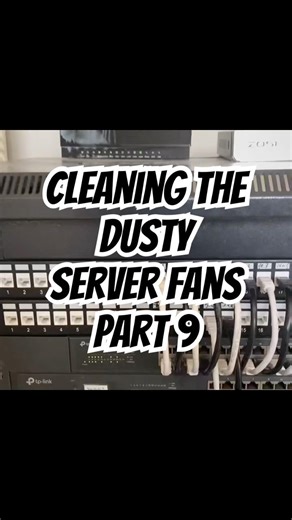 Cleaning My Home Server Dusty Fans! Server Maintenance P9 #homelab #server #youtube #shorts #tech