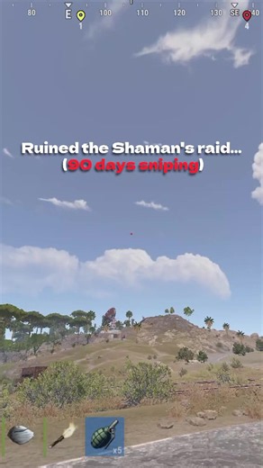 Ruined the Shamans raid (90 days sniping) #rust #rustgame #rusthighlights #rustfunnymoments