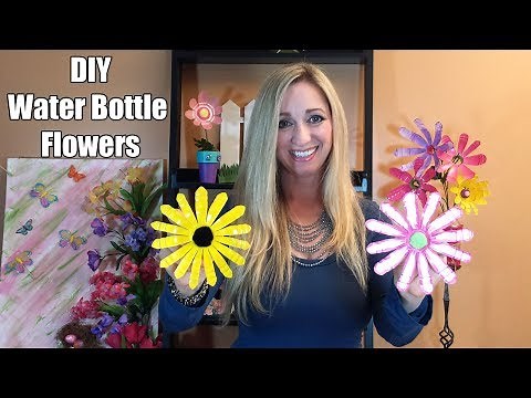 DIY Water Bottle Flowers - How to make Water Bottle Flowers