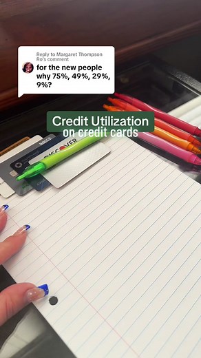 Replying to @Margaret Thompson Ro how to calculate credit utilization on credit cards and why i use these percentages as goals when paying down my credit cards! #credit #score #tips #howto #creditcard #card