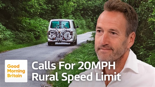 Adventurer Ben Fogle has put himself in some really dangerous situations around the world. But he says it was in rural Buckinghamshire that he actually nearly lost his life after almost being hit by a delivery van going 60mph on a single-track road. The adventure is now calling for slower speed limits on country roads, where the majority of road deaths in the UK occur. | Good Morning Britain