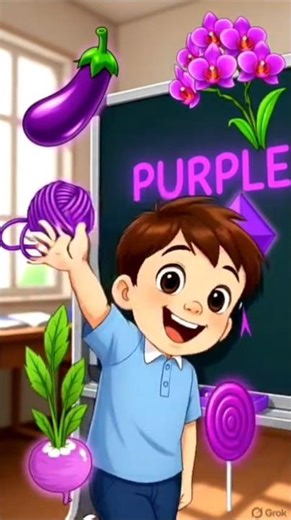 Learn Purple Color for Kids | Purple Objects Name | Colors Learning Video