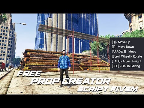 Free Prop creator script Fivem | Qbcore & Esx | Installation & Showcase