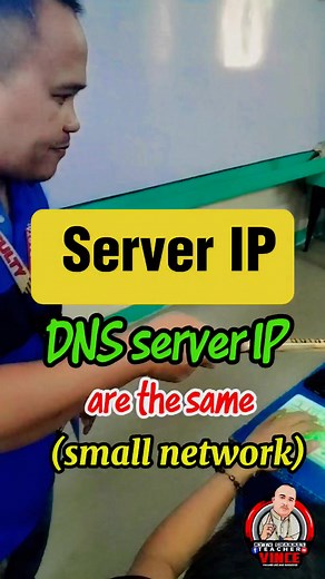 4K views · 56 reactions | ✅Server IP address and ✅DNS server IP address are the same‼️ #everyoneシ゚ #Server #client #ComputerSystemServicing #everyonehighlights | Teachervince | Facebook
