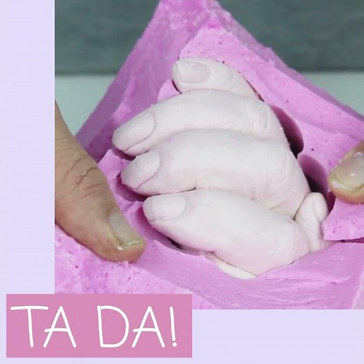 Create Your Own Family Hand Cast - Family Holding Hands Mold by BabyRice