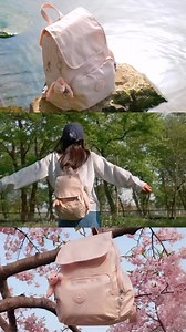 Introducing Spring’s sweetest sidekick, City Zip S Backpack. Your perfect go-to for morning strolls, cherry blossom chases, and everything in between! 🌸🌿 #KiplingSG #NeverWithoutMyKipling #LiveLight | Kipling