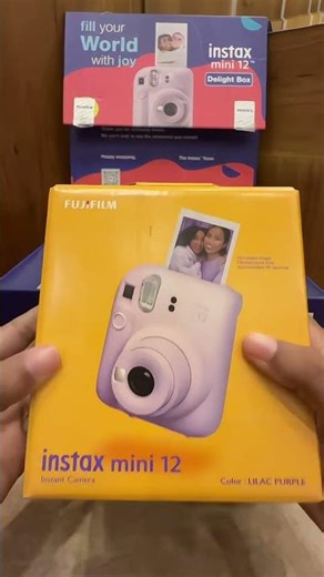 Unboxing instax mini 12 delight box| New gadget