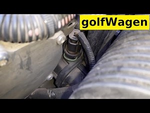 How to remove the coolant temperature sensor of a Citroen C3