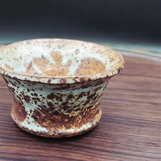 Small Vintage Stoneware Trinket Dish – Rustic Brown Texture With Light Blue Glaze - Etsy