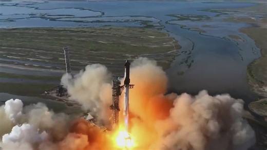 SpaceX launches Super-Heavy Starship's 6th test flight from Texas