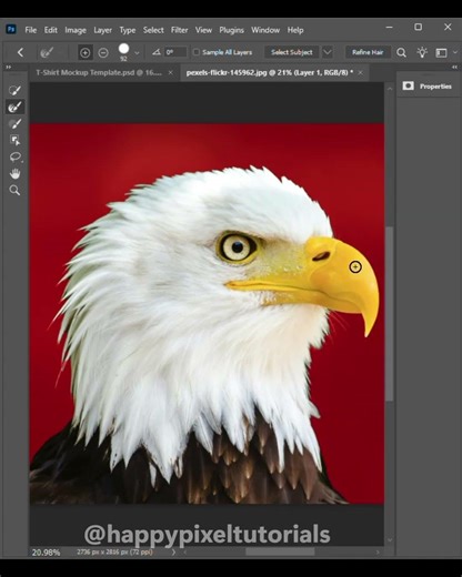 INSANE Complex Edge Cutouts in Photoshop! 🔥 (Refine Edge Tutorial) #ytshorts #youtubeshorts