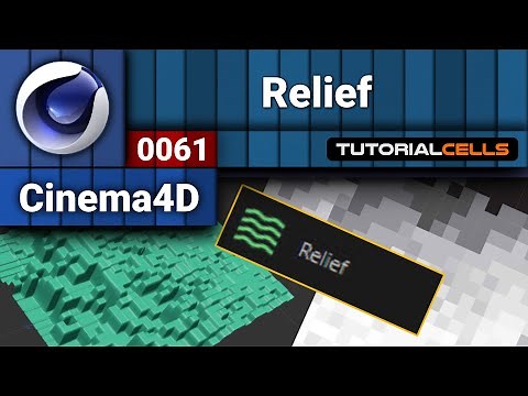 0061. relief ( 2d images to 3d objects ) tool in cinema 4d