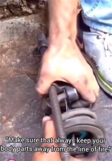 Spring Tension - Line of Fire Hazard