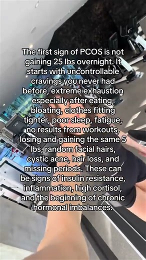 Here are the first signs/ symptoms of PCOS