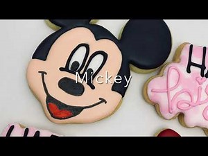 Mickey Mouse Sugar Cookies with Royal Icing