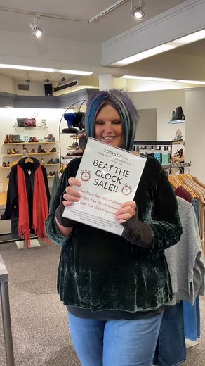 Beat the Clock Sale!! Friday, Nov 21 & Saturday, Nov 22 10am-12pm: Take 30% off Storewide 12-2pm: Take 20% off Storewide 2-5pm: Take 10% off Storewide Pop in and grab the deals while they’re hot!️珞✨ #amherstma #greateramherst #downtownamherst #downtownamherstma #shoplocal #westernma #holidayshopping #holidaydeals | Zanna | Facebook