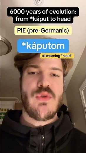 "Head" evolving from the Bronze Age to today #linguistics #history #etymology #language