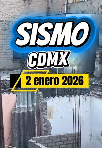 Alerta sísmica y sismo en CDMX el 2 de enero de 2026