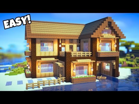 Minecraft: Seaside Survival Base - Spruce & Oak (Tutorial)🏡12
