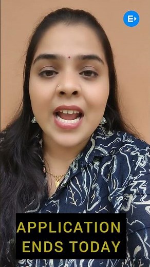 APPLICATION ENDS TODAY