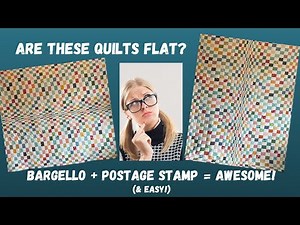 Unveiling the Stunning Combination of Postage Stamp and Bargello Techniques!