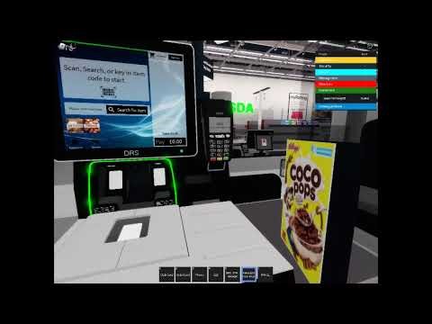 DRS self checkout at ASDA on roblox