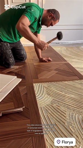 patterned wood flooring