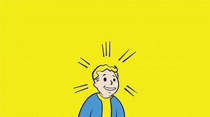 Fallout, Vault Boy, attribute, video games, PC gaming, video game art, yellow background, simple background | 1920x1080 Wallpaper - wallhaven.cc
