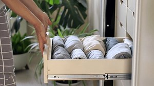 Woman Neatly Folds Folded Clothes Underwear Stock Footage Video (100% Royalty-free) 3631126225 | Shutterstock