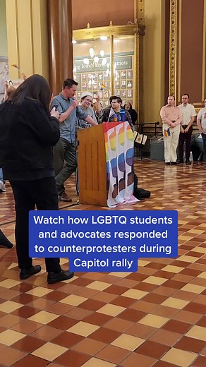 LGBTQ Community Responds to Counter-Protesters at 'We Say Gay' Rally in Iowa Capitol