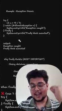 Finally block in Java | Interview Question