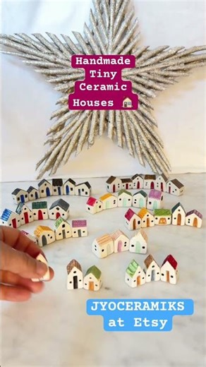 Handmade ceramic tiny houses by JYOCERAMIKS at Etsy