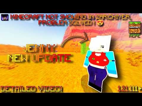 🔥 How To Install Jenny Mod in Minecraft PE 1.21+ | ZArchiver Error Fix 📱💯