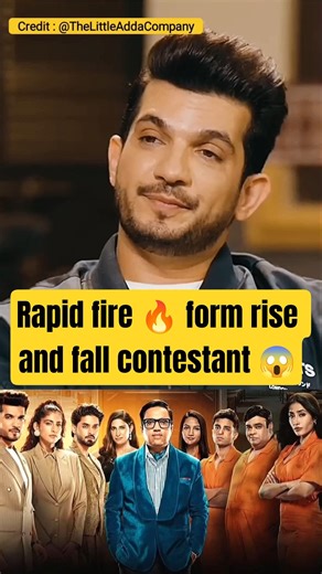 Rapid fire 🔥 with Arjun bijlani from rise and fall contestant 😱 end Tak dekho #shorts #viralvideo