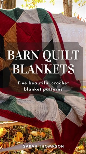 Barn Quilt Blankets: Five Unique Crochet Patterns