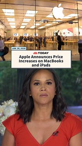 Apple said on Thursday it will immediately raise prices on its MacBook laptops, iPads and iMac desktop computers. The announcement sent Apple shares falling about six percent, the biggest drop in more than a year.