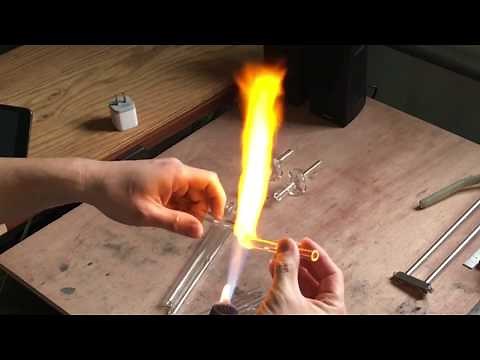 ガラス細工入門編#13【ガラス管つなぎ加工手元動画】