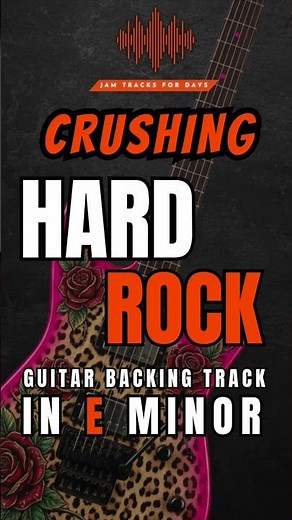 Crushing Hard Rock Backing Track in E Minor | Guitar Backing Track Jam
