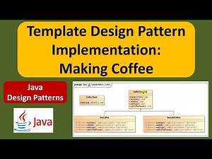 Template Design Pattern or Template Method Design Pattern Implementation: Making Coffee