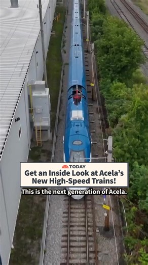 Amtrak's NextGen Acela, the fastest train the United States has ever seen, is making its debut. The new high-speed trains are European-inspired but American-made and offer 5G W-Fi, contoured seating, bigger windows, USB ports and more. Tom Costello shares an inside look at the new service 🚊. | Today Show